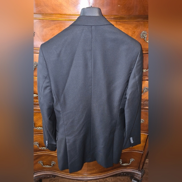 Perry Ellis Black 2 Piece Suit 38R - Picture 6 of 8